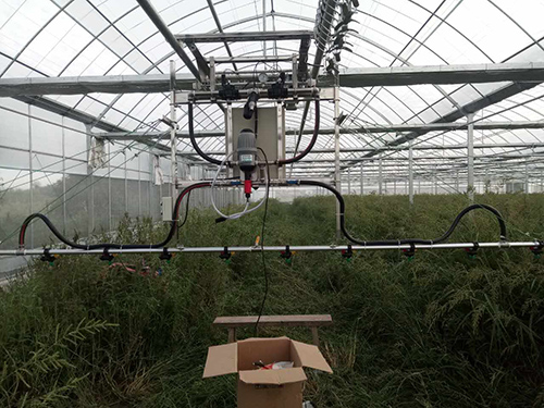 温室育苗喷灌机可以团结水肥一体化使用吗？